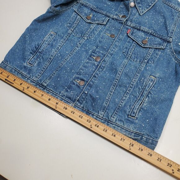 Levi's Premium Original Trucker Jacket Galactic Wash Women's Size Large NWT - Picture 11 of 15